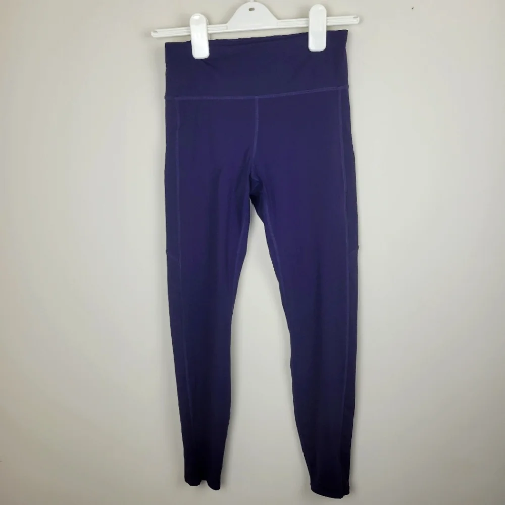 VUORI Stride Running Workout Leggings Dark Purple XS High Rise - Picture 2 of 11